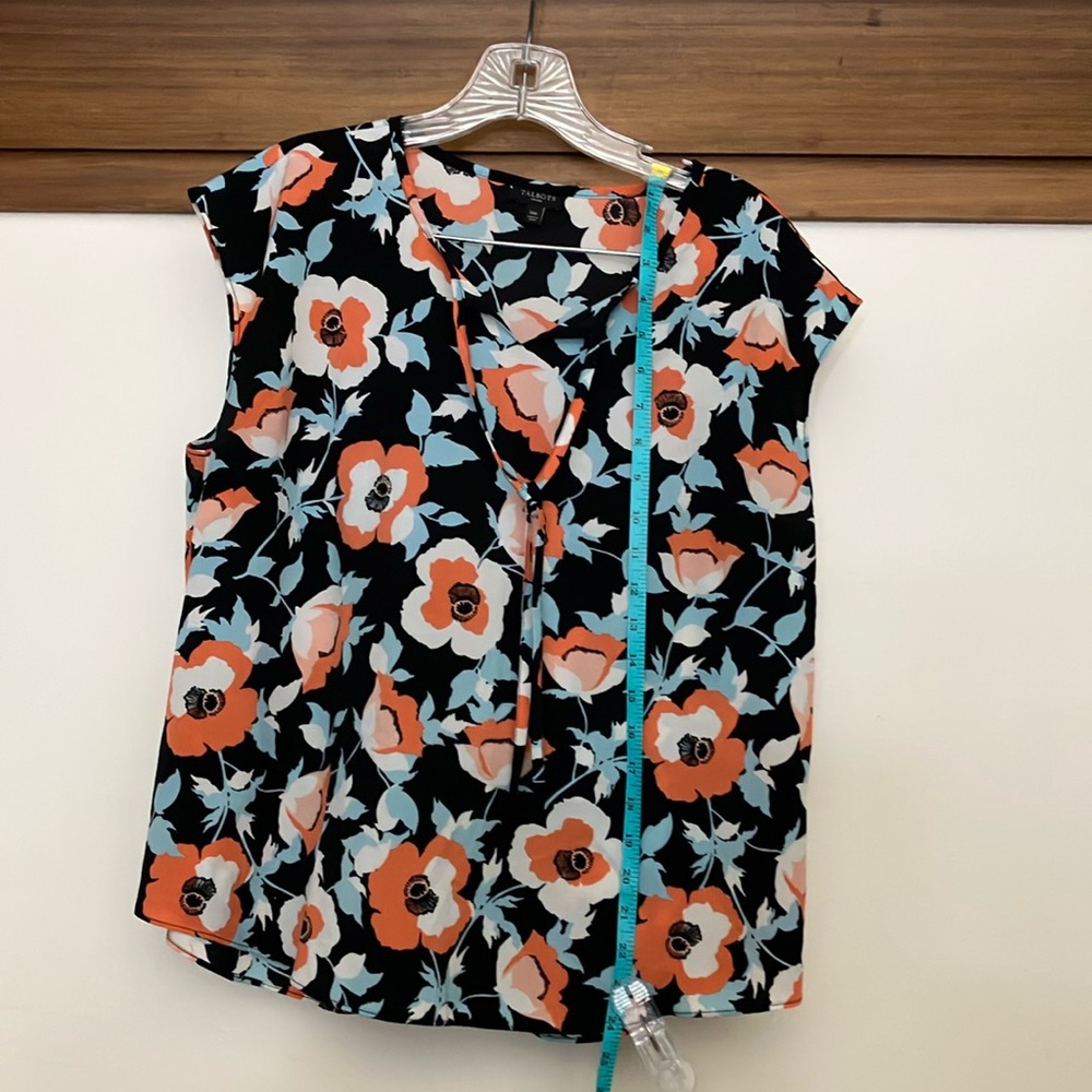 Talbots Sleeveless Blouse Multi-color Size 14 P